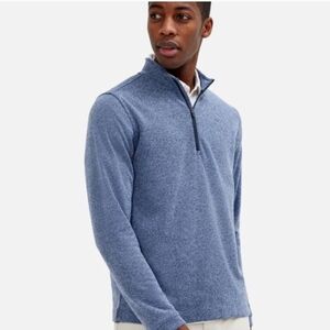 Rhone Commuter Men's Blue Quarter-Zip Sweater Size Large